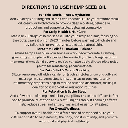 Hemp Seed Essential Oil 30 ml