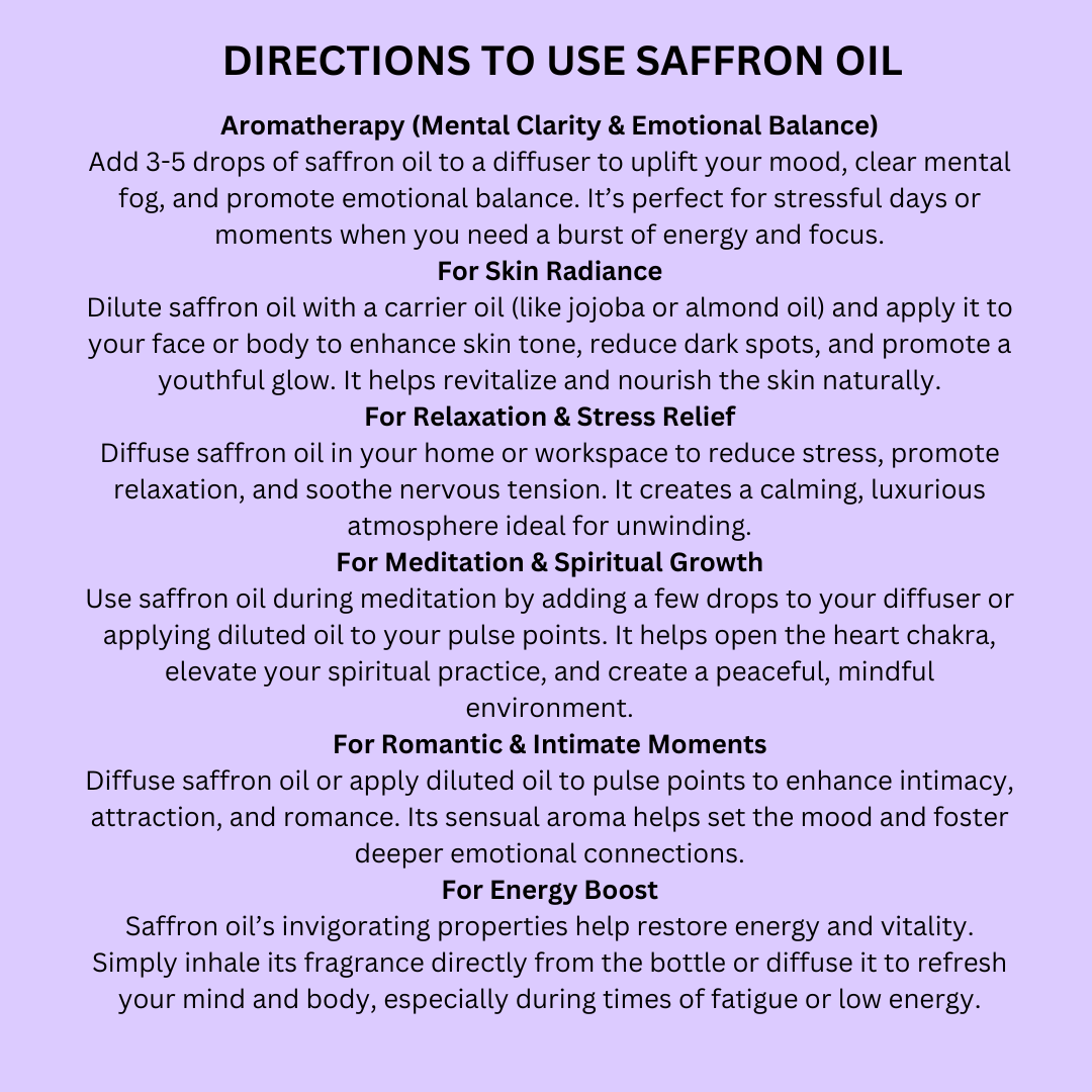 Saffron Essential Oil 30 ml