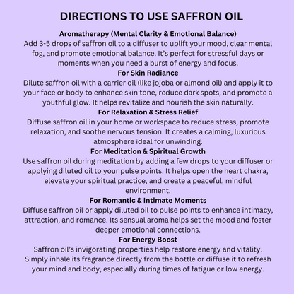 Saffron Essential Oil 30 ml