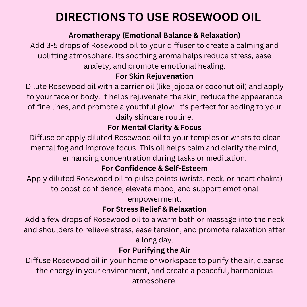 Rosewood Essential Oil 30 ml