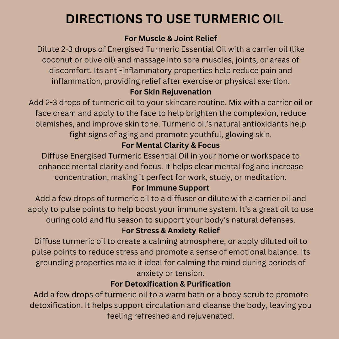 Turmeric Essential Oil 30 ml