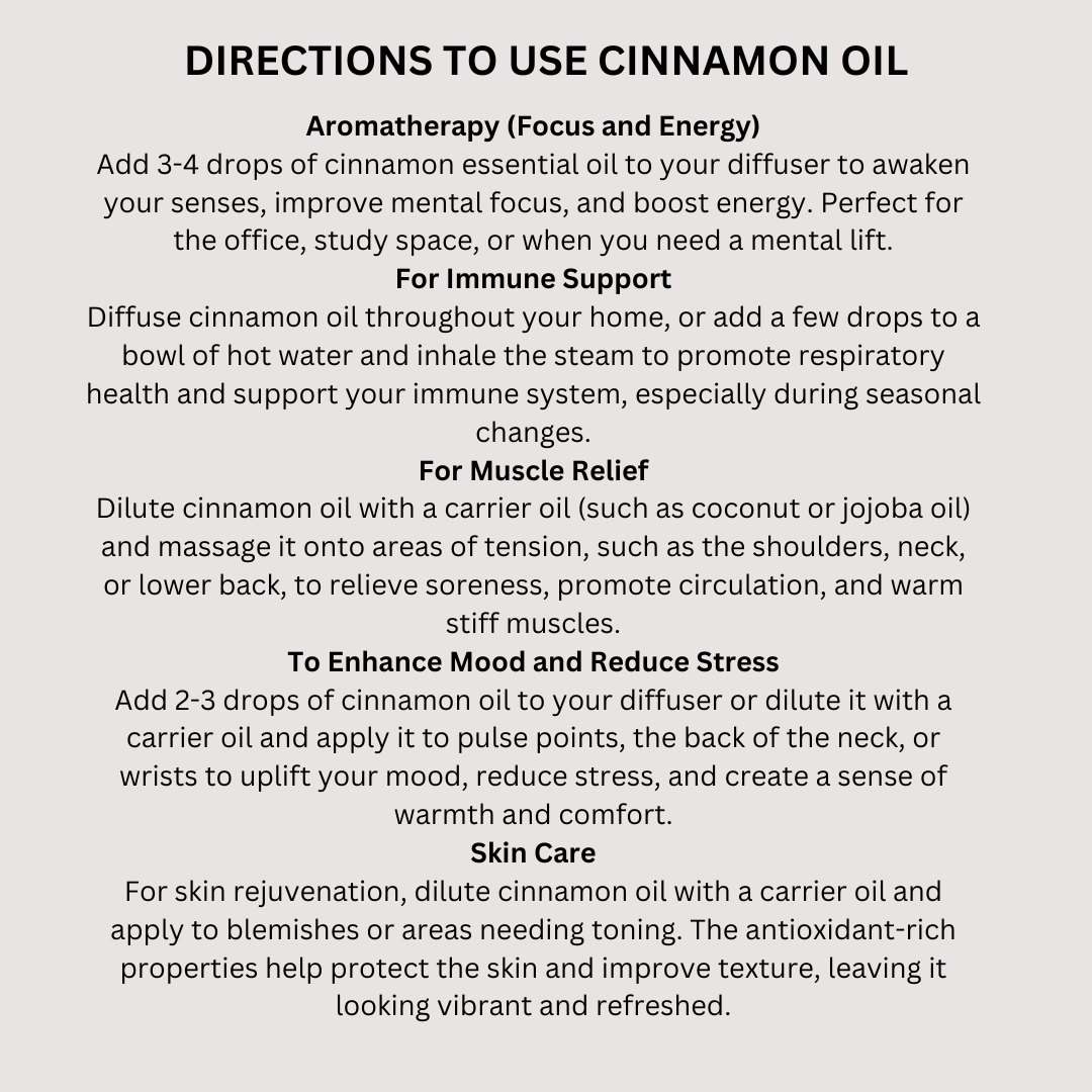 Cinnamon Essential Oil 30 ml