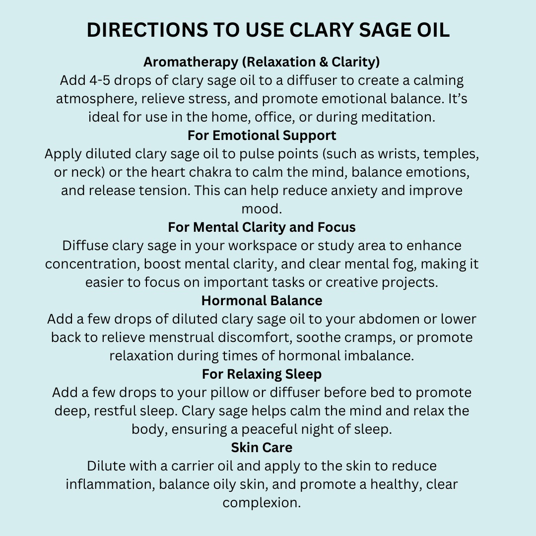 Clary Sage Essential Oil 30 ml