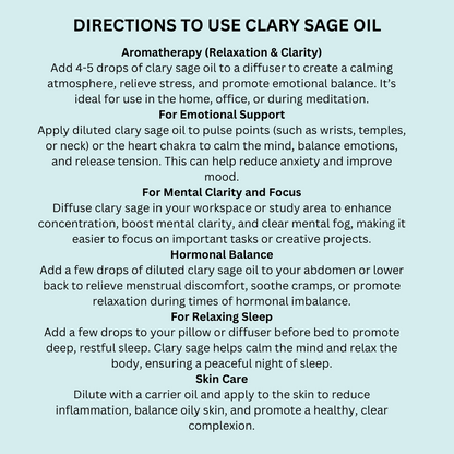 Clary Sage Essential Oil 30 ml