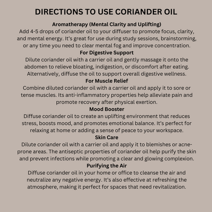 Coriander Essential Oil 30 ml