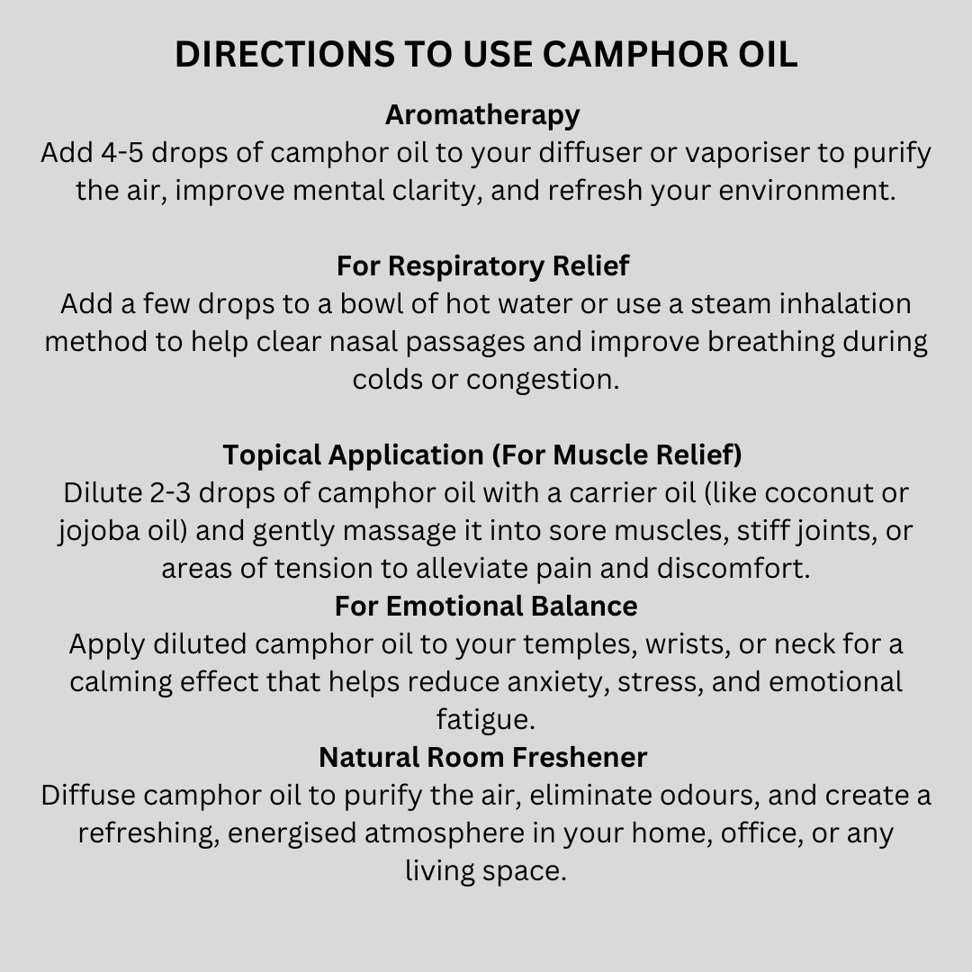 Camphor Essential Oil 30 ml