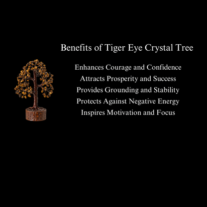 Energised Tiger Eye Crystal Tree