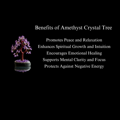 Energised Amethyst Crystal Tree