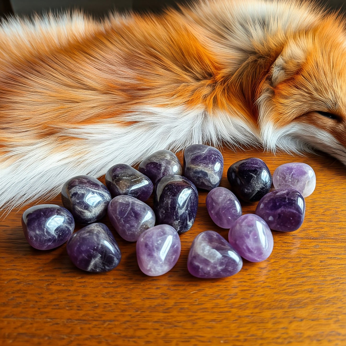 Energised Amethyst Crystal Stone Tumble