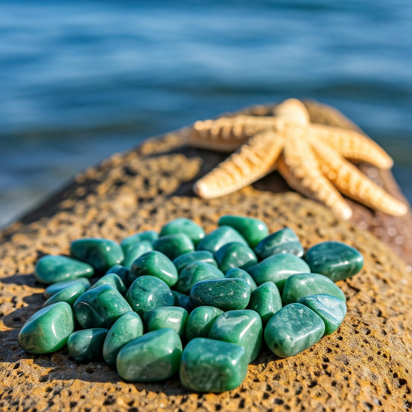 Energised Green Jade Crystal Stone Tumble