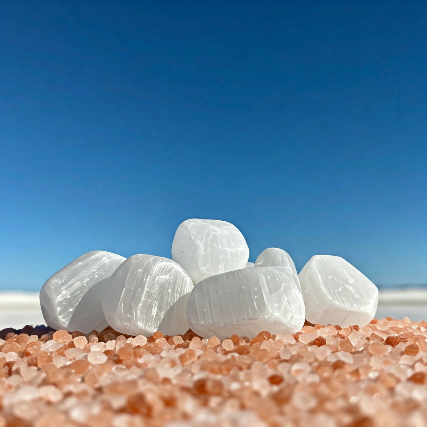 Energised Selenite Crystal Stone Tumble