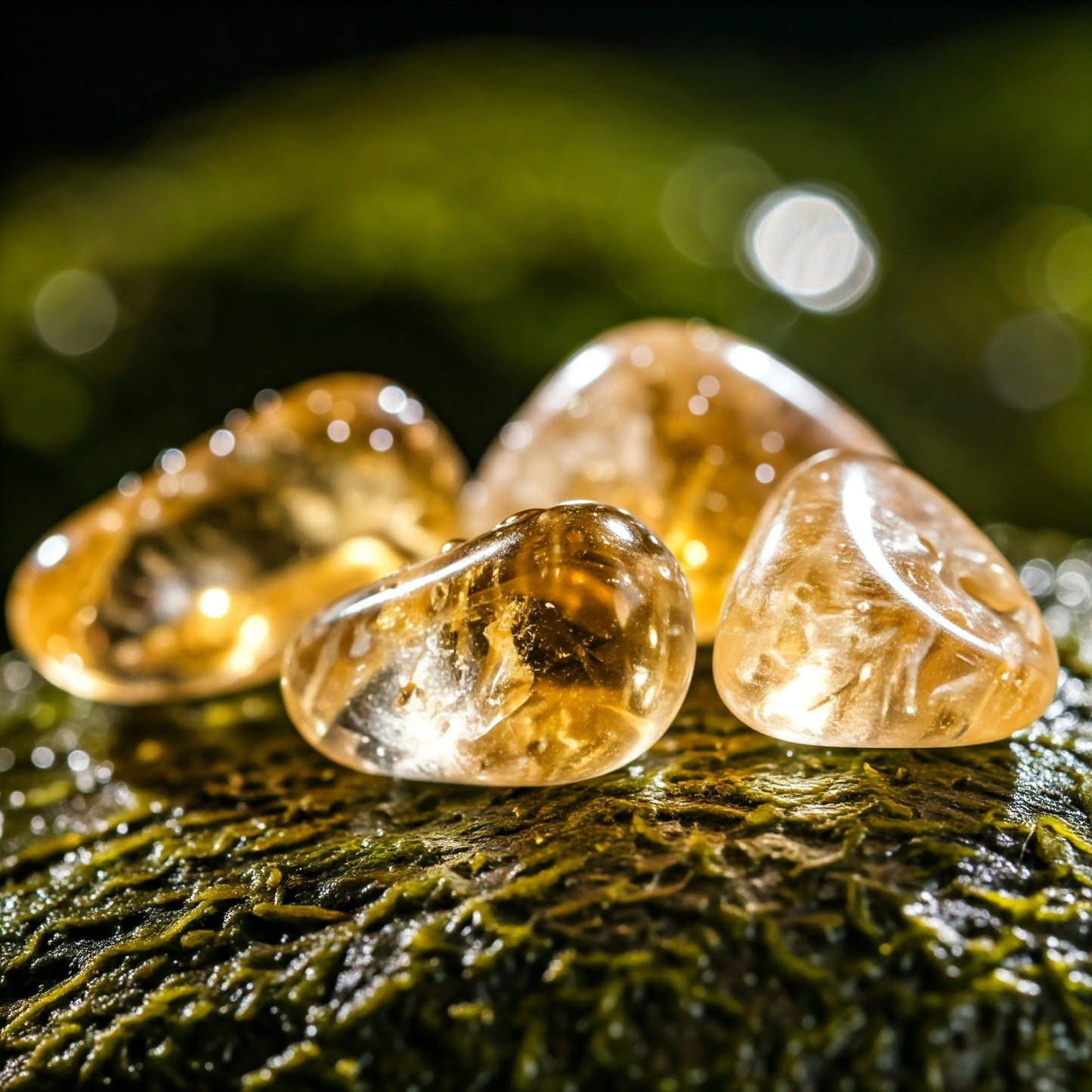 Energised Citrine Crystal Stone Tumble