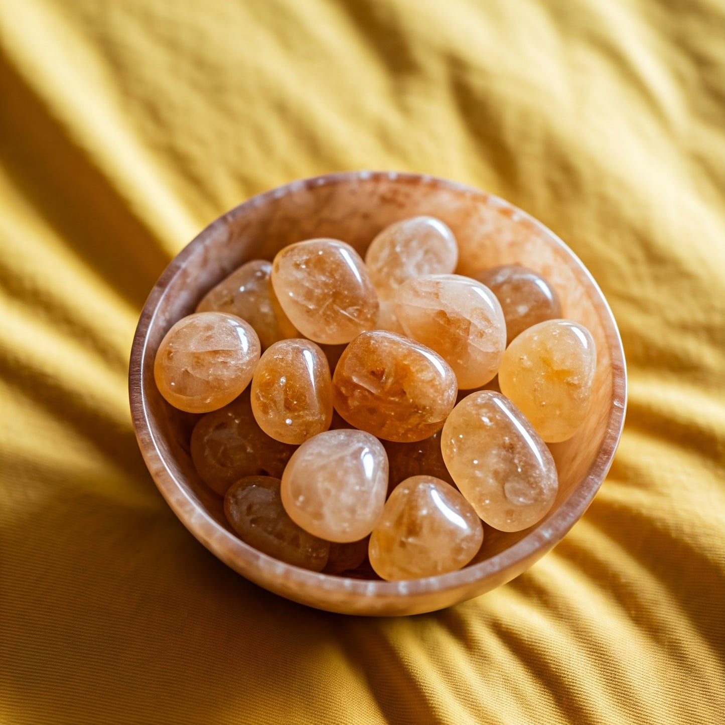 Energised Citrine Crystal Stone Tumble