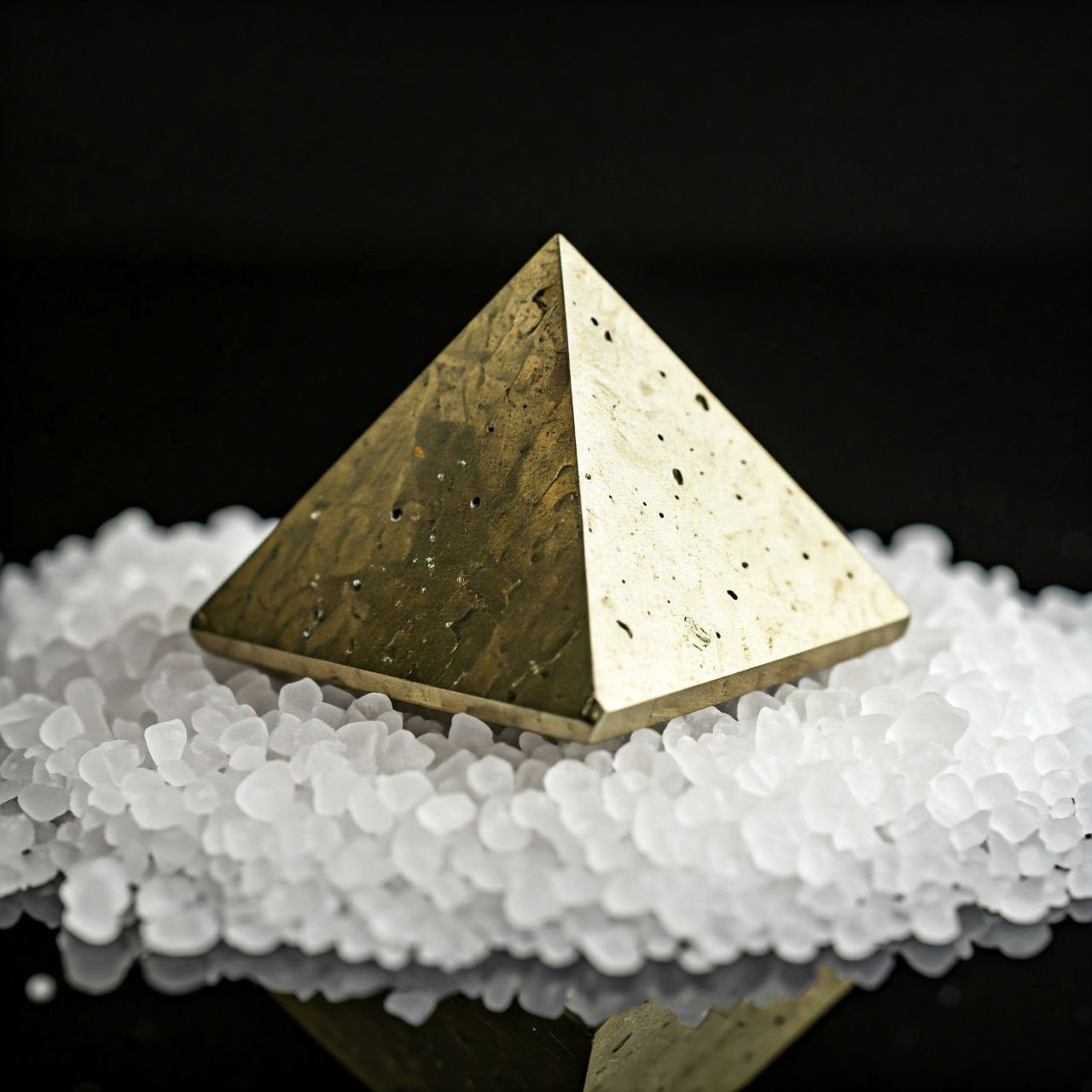 Energised Golden Pyrite Stone Pyramid