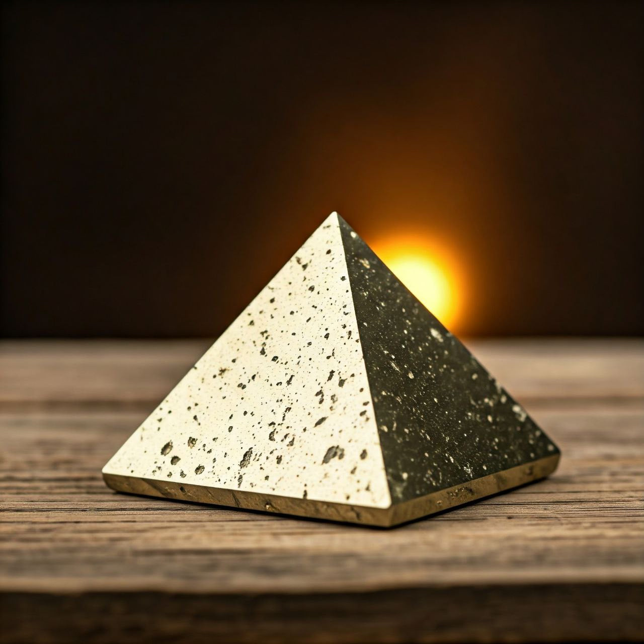 Energised Golden Pyrite Stone Pyramid