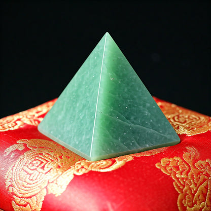 Energised Green Jade Stone Pyramid