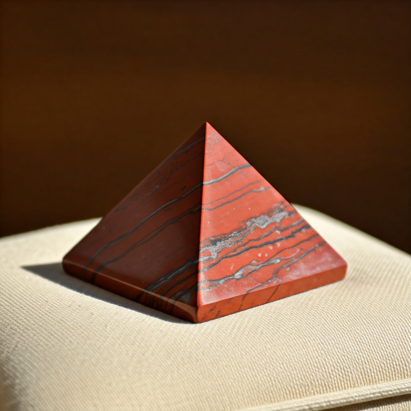 Energised Red Jasper Stone Pyramid