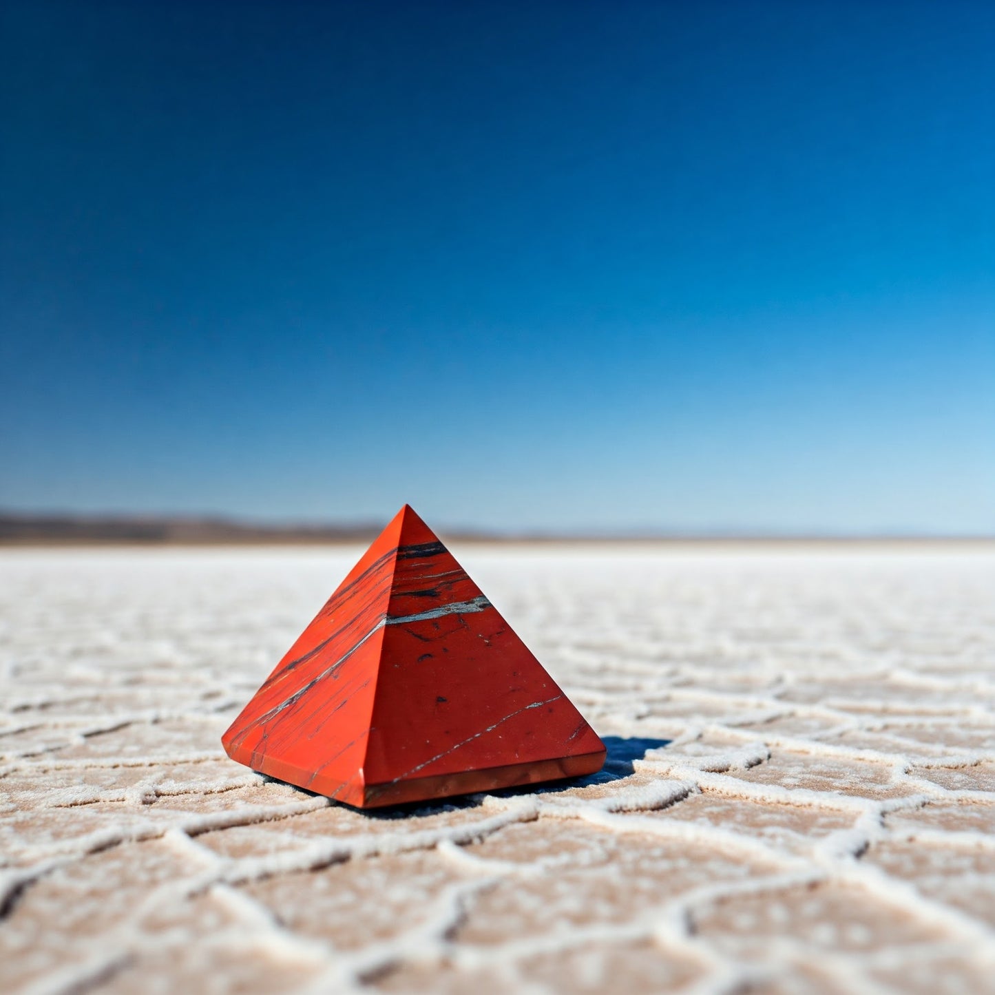 Energised Red Jasper Stone Pyramid