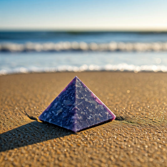 Energised Lepidolite Stone Pyramid