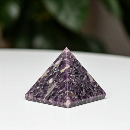 Energised Lepidolite Stone Pyramid