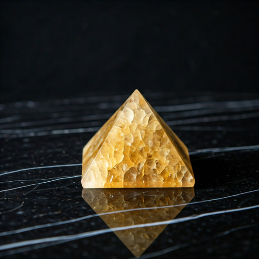 Energised Citrine Stone Pyramid