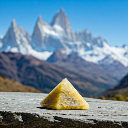 Energised Yellow Aventurine Stone Pyramid