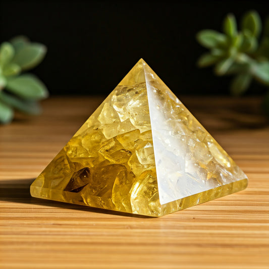 Energised Yellow Aventurine Stone Pyramid