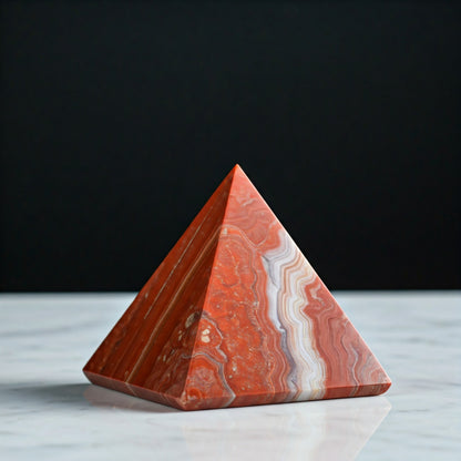 Energised Carnelian Stone Pyramid