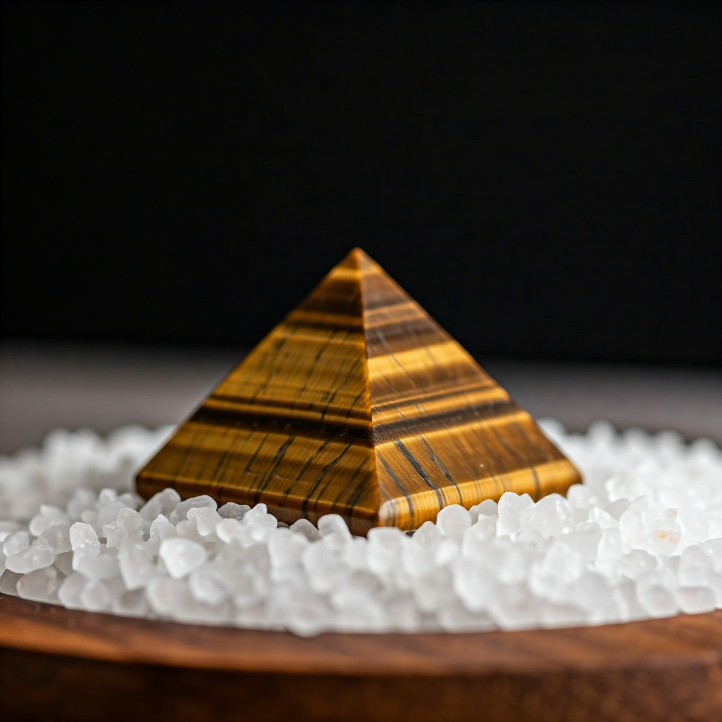 Energised Tiger Eye Stone Pyramid