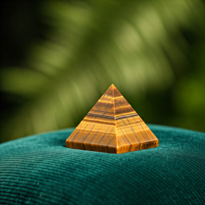 Energised Tiger Eye Stone Pyramid