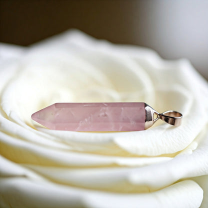 Energised Rose Quartz Pendant