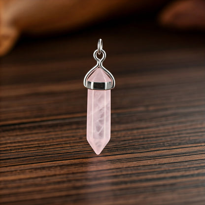 Energised Rose Quartz Pendant