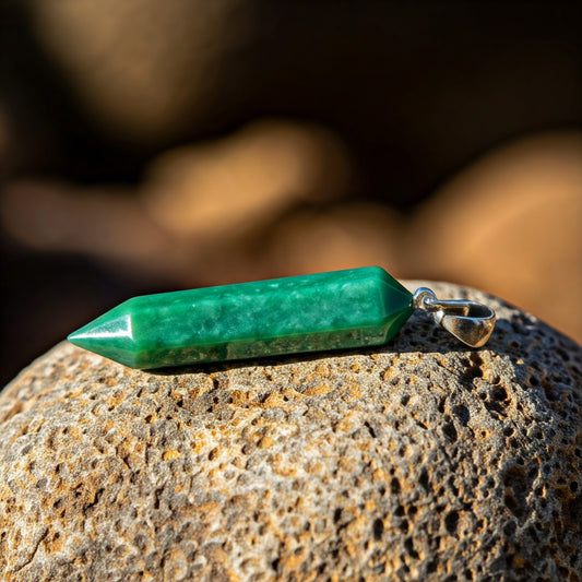 Energised Green Jade Pendant