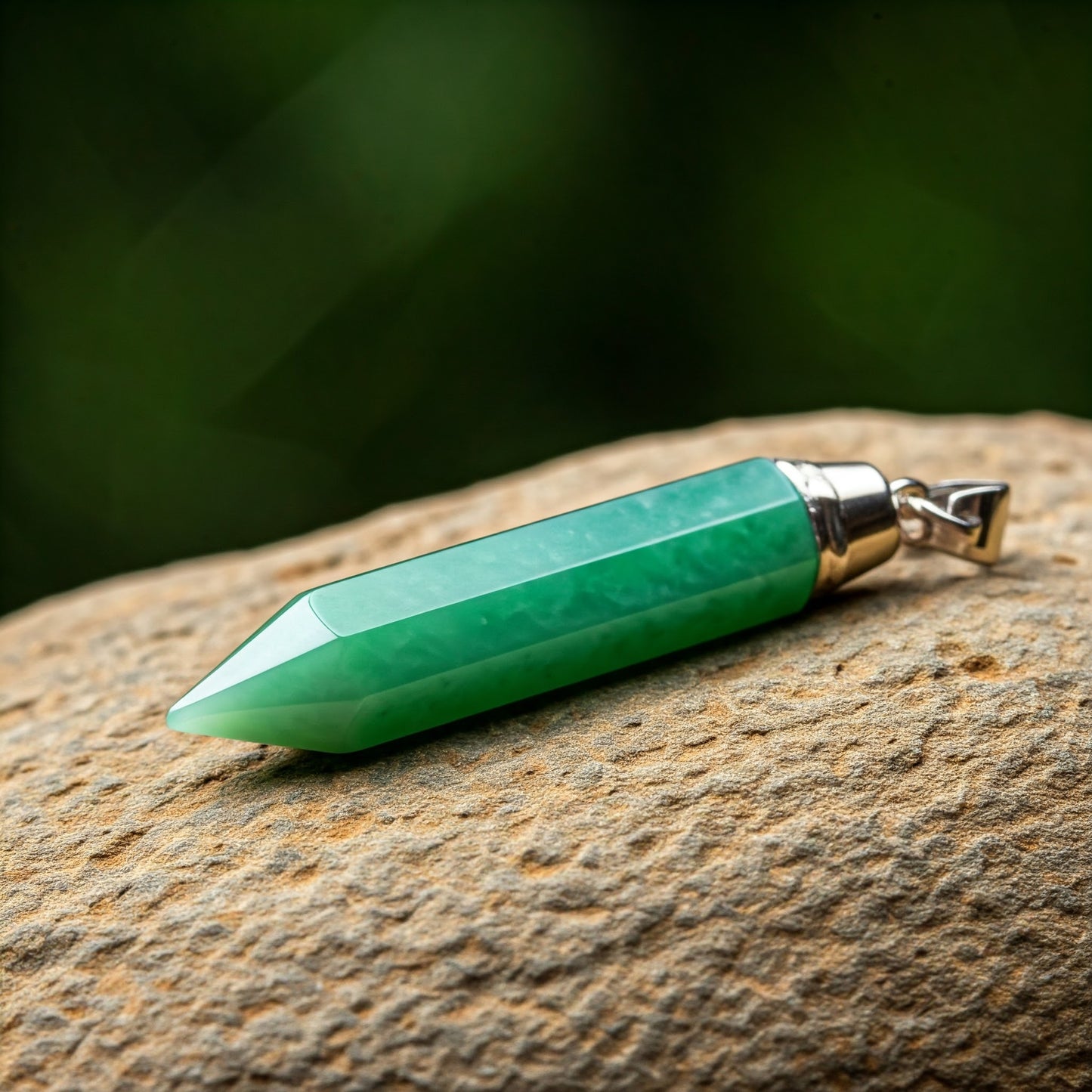 Energised Green Jade Pendant