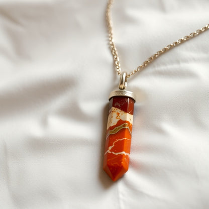 Energised Red Jasper Pendant