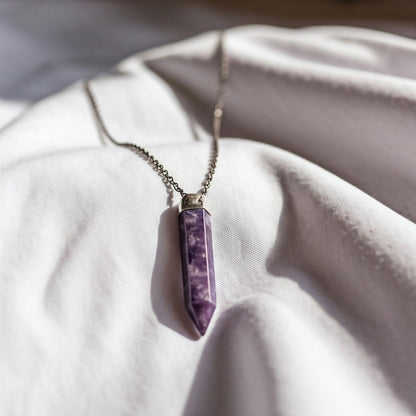 Energised Lepidolite Pendant