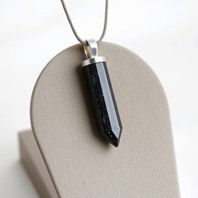 Energised Black Tourmaline Pendant