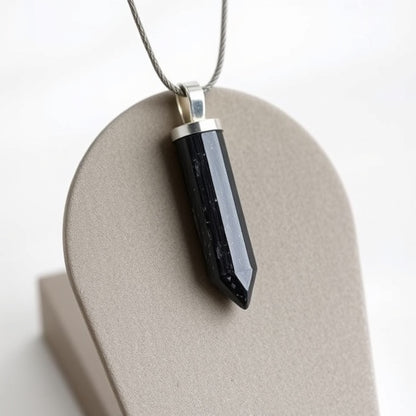 Energised Black Tourmaline Pendant