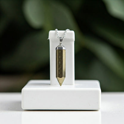 Energised Golden Pyrite Pendant