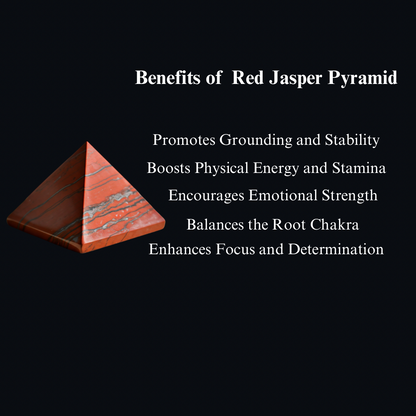 Energised Red Jasper Stone Pyramid