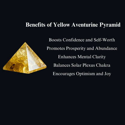 Energised Yellow Aventurine Stone Pyramid