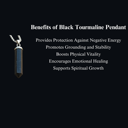 Energised Black Tourmaline Pendant