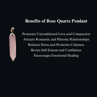 Energised Rose Quartz Pendant