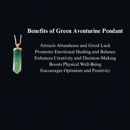 Energised Green Aventurine Pendant