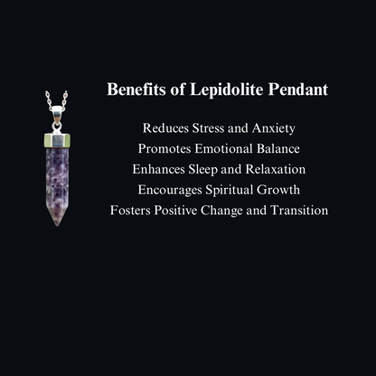 Energised Lepidolite Pendant