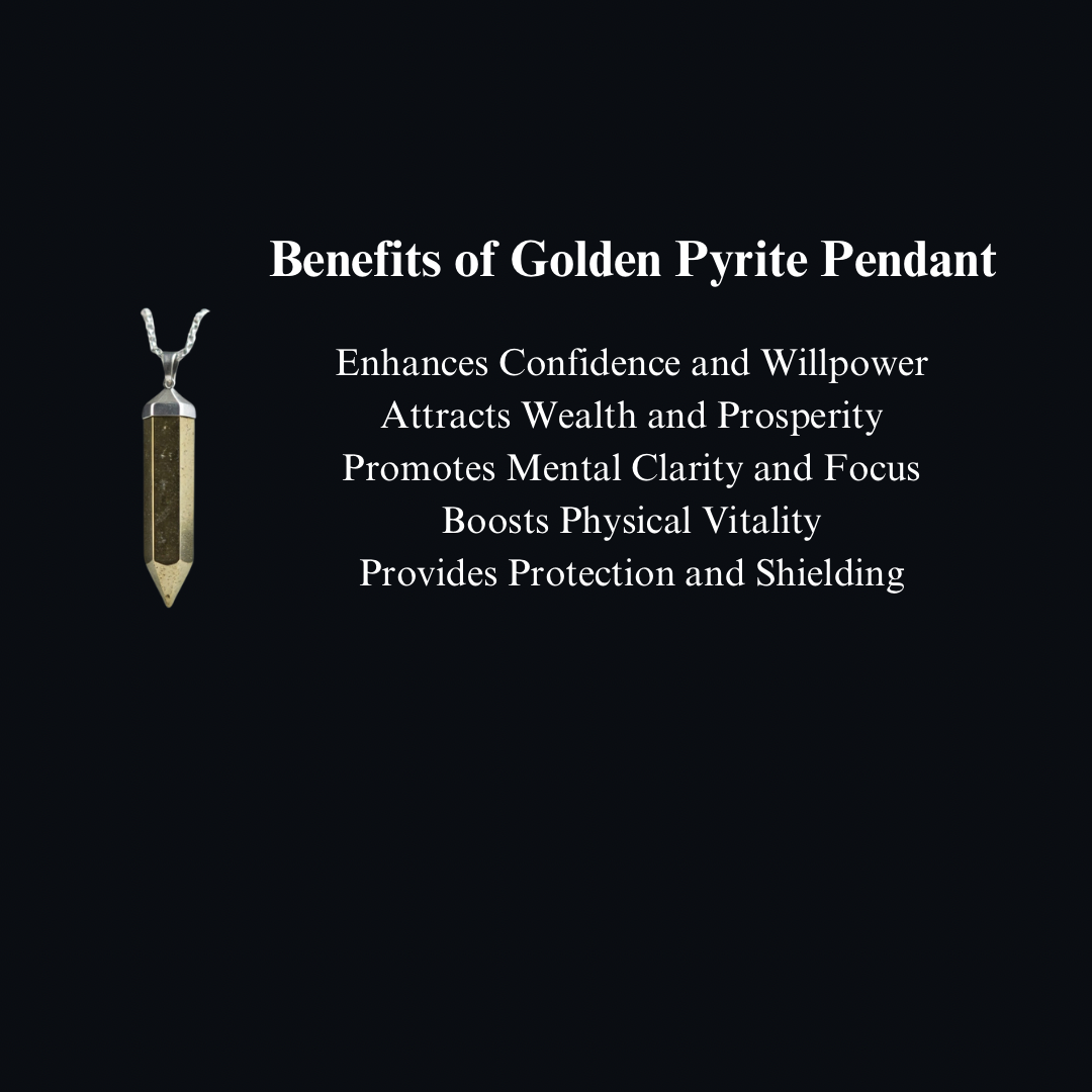 Energised Golden Pyrite Pendant