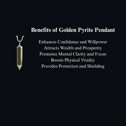 Energised Golden Pyrite Pendant