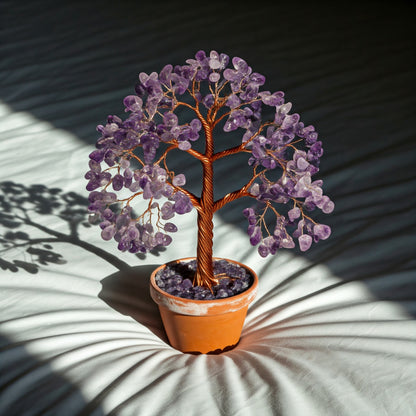 Energised Amethyst Crystal Tree