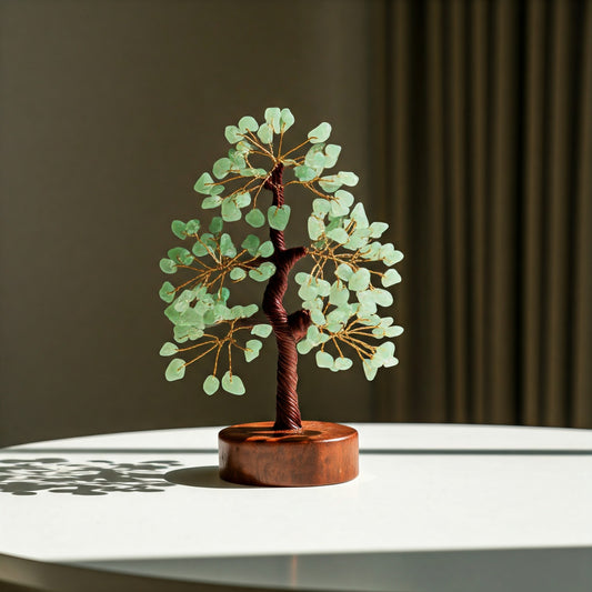 Energised Green Jade Crystal Tree