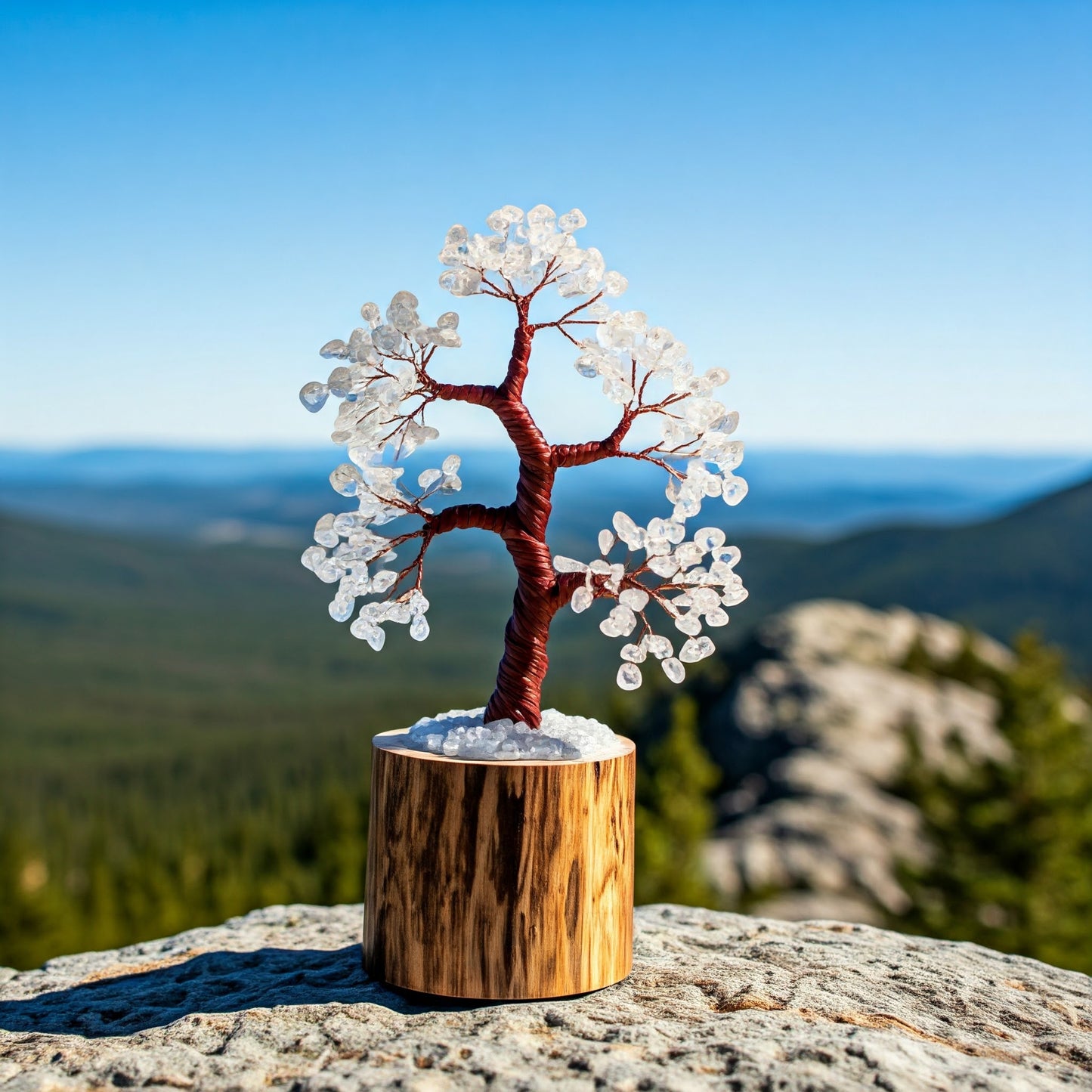 Energised Clear Quartz Crystal Tree